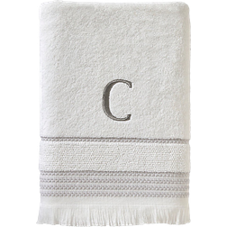 SKL Home Monogram C Bath Towel White (137.16x71.12cm)