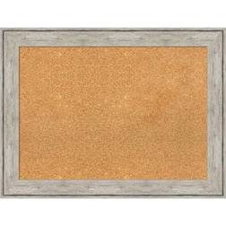 Amanti Art Crackled Metallic Framed Corkboard Notice Board 32.9x22.9"