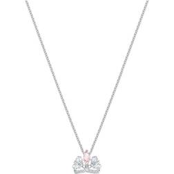 Swarovski Bee A Queen Necklace - Silver/Pink/Transparent