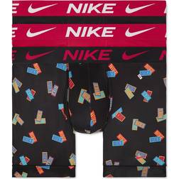 NIKE Dri-FIT Essential Micro Boxer 3-pack - Nike Sticker/Hibiscus