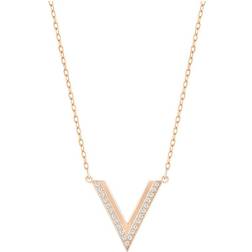 Swarovski Delta Necklace - Rose Gold/Transparent