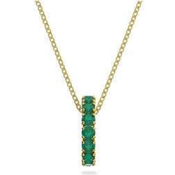 Swarovski Exalta Pendant Necklace - Gold/Green