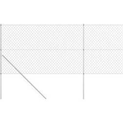 vidaXL Fletvævshegn . stolper stål 150cmx15m