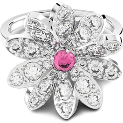 Swarovski Eternal Flower Ring - Silver/Transparent/Pink