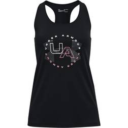 Under Armour Girl's Tech Big Logo Tank Top - Black/Jet Gray (1369904-001)