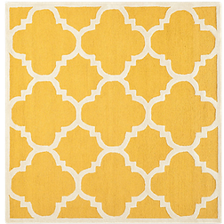 Safavieh Cambridge Collection Beige, Gold 48x48"