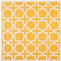 Safavieh Cambridge Collection Beige, Gold 48x48"