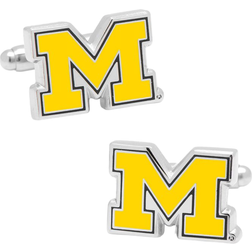 Cufflinks Inc University of Michigan Wolverines Cufflinks - Silver/Yellow