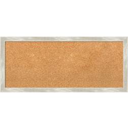 Amanti Art Crackled Metallic Narrow Framed Corkboard Notice Board 29.4x21.4"