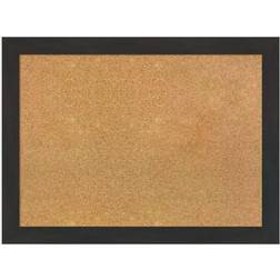 Amanti Art Furniture Espresso Narrow Framed Corkboard Notice Board 31.5x23.5"