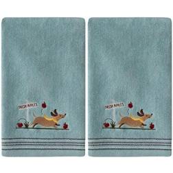 SKL Home Dog with Apples Guest Towel Blue (63.5x40.64cm)