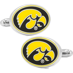 Cufflinks Inc University of Iowa Hawkeyes Cufflinks - Silver/Yellow/Black