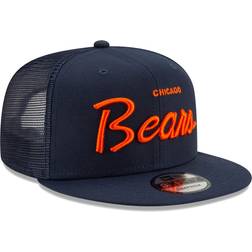 New Era Chicago Bears Script Trucker 9FIFTY Snapback Hat Men - Navy