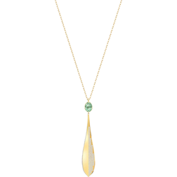 Swarovski Stunning Olive Pendant Necklace - Gold/Green/Transparent