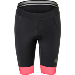 AGU Essential Prime Kvinde Bib Short Women - Prime Black/Neon Coral