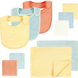 Hudson Rayon from Bamboo Bib Burp Cloth & Washcloth 10-pack