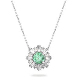 Swarovski Sunshine Pendant Necklace - Silver/Green/Transparent