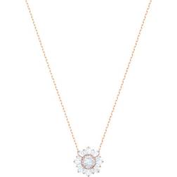 Swarovski Sunshine Pendant Necklace - Rose Gold/Transparent