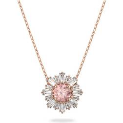 Swarovski Sunshine Pendant Necklace - Rose Gold/Pink/Transparent