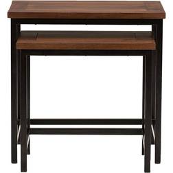 Simpli Home Skyler Nesting Table 16x24.8"