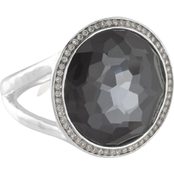 Ippolita Lollipop Mini Ring - Silver/Black/Diamonds