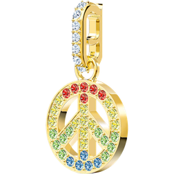 Swarovski Remix Collection Peace Charm - Gold/Multicolour