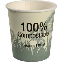 Abena Kaffekopper Dandelion 6,4cm Ø6,2cm 10 cl grøn CPLA pap 4 oz komposterbar 1000 stk Kop