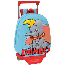 Disney 3D School Bag with Wheels Dumbo Red Light Blue