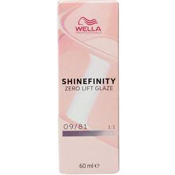 Wella "Permanent hårfäg Shinefinity Nº 09/81 60ml