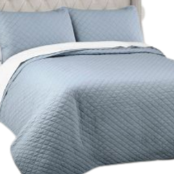 Lush Decor Ava Diamond Quilts Blue (279.4x233.68cm)