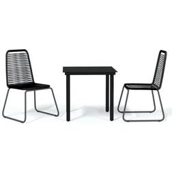vidaXL 3099089 Matgrupp, 1 Bord inkl. 2 Stolar