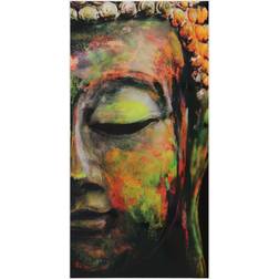 Empire Art Direct Buddha Glass Wall Art Poster 36x72"