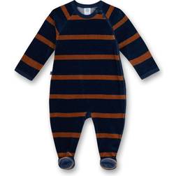 Sanetta Boy's Jumpsuit Striped Penguin - Dark Blue (221703-50276)