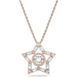 Swarovski Stella Star Pendant Necklace - Rose Gold/Transparent