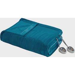 Beautyrest Heated Plush Blankets Blue (213.36x157.48)