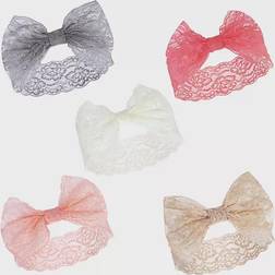 Hudson Lace Headbands 5-pack - Charcoal