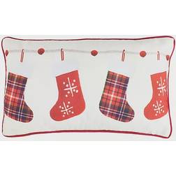 Safavieh Hollie Joly Complete Decoration Pillows Red, White (50.8x30.48)