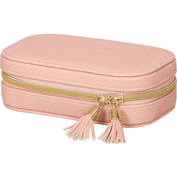 Mele & Co Lucy Travel Jewelry Box - Pink/Gold