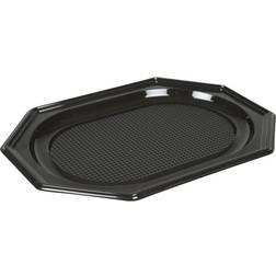 Abena Serveringsfad, 35x25x2cm, sort, Plast lille 10 stk Serveringsfad