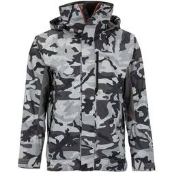 Simms Challenger Rain Jacket for Men Woodland Camo Steel