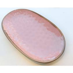 Dacore Stentøj lille rosa/sort Serveringsfad