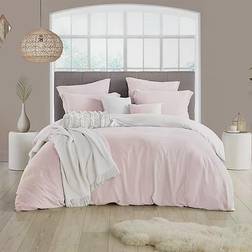 Swift Home Crinkle Pre-Washed Duvet Cover Pink (228.6x172.72)