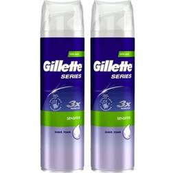 Gillette Series 3x Sensitive Shaving Foam 2-pack