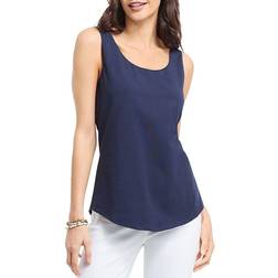 Nic And Zoe Shirt Tail Perfect Tank Top - Dark Indigo