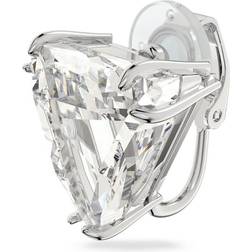 Swarovski Mesmera Single Delta Clip Earring - Silver/Transparent