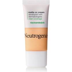 Neutrogena Clear Coverage Flawless Matte Cc Cream #5.5 Warm Linen