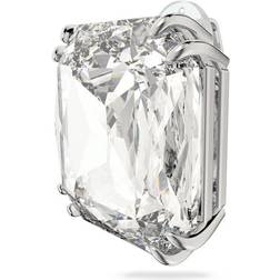 Swarovski Mesmera Single Square Cut Clip Earring - Silver/Transparent