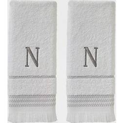 SKL Home Casual Monogram N Gästhandduk Vit (66.04x40.64cm)