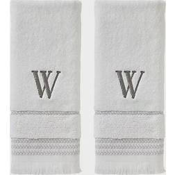 SKL Home Casual Monogram W Guest Towel White (66.04x40.64cm)