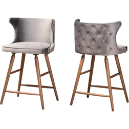 Baxton Studio Sagira Bar Stool 94cm 2pcs